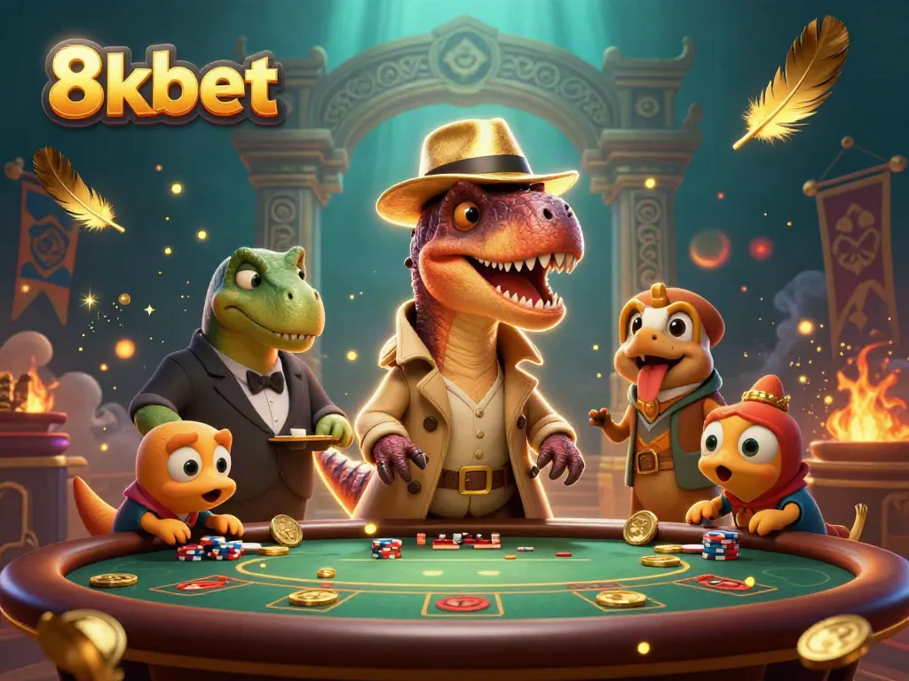 Engage with 8xbet's exhilarating casino experience featuring clever characters at play.
