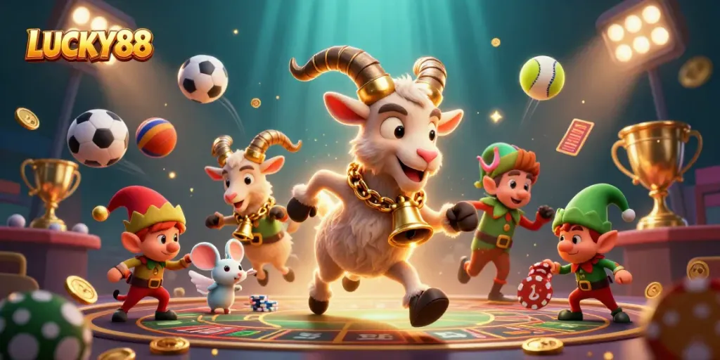 Engage with LUCKY88’s thrilling casino world featuring Krampus and festive elements.