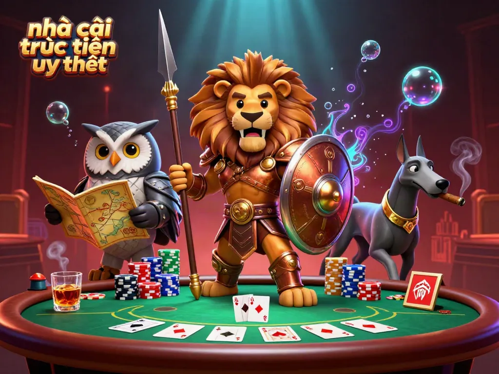 Experience the excitement of nhà cái trực tuyến uy tín with vibrant characters and dynamic gaming elements.