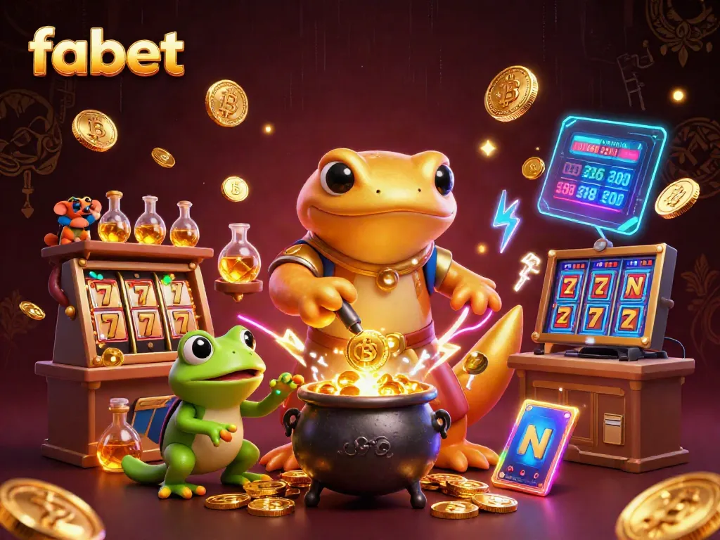Experience fabet's captivating blend of gaming excitement and gold creation in a dynamic 3D scene.
