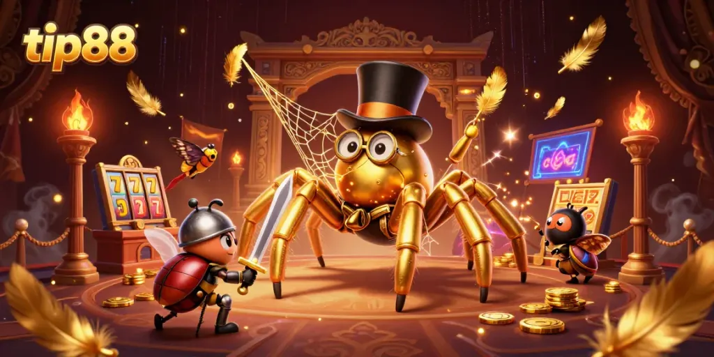 Experience thrill and excitement at tip88 online casino with vibrant characters and dynamic slot games.