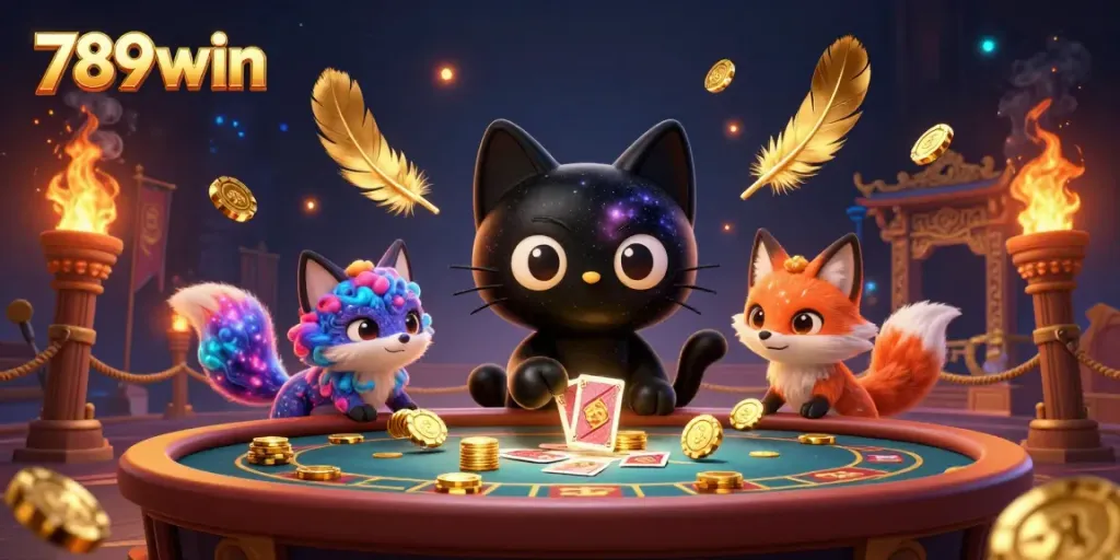 Engage with the dynamic gaming world of 789win at a cosmic casino filled with vibrant energy.
