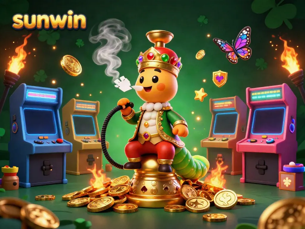 Engage in thrilling gameplay with sunwin and its vibrant casino-themed illustration featuring charismatic characters.