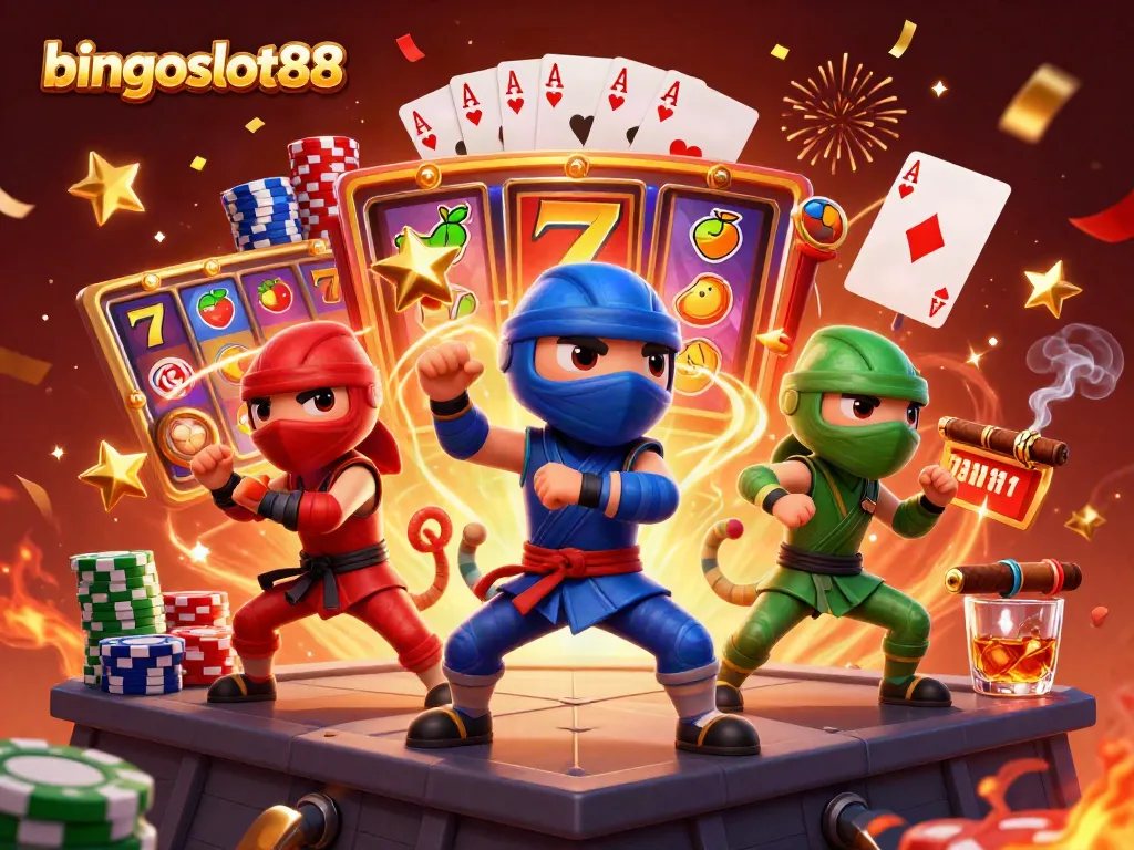 Raih keseruan bingoslot88 dengan chameleon ninja yang mempertontonkan aksi menakjubkan pada mesin slot