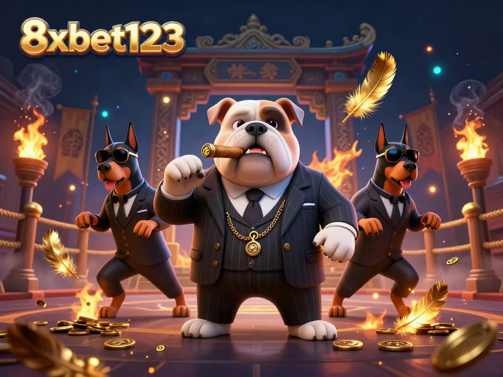 Win big at 8xbet123 with thrilling casino experiences amid dramatic graphic elements.