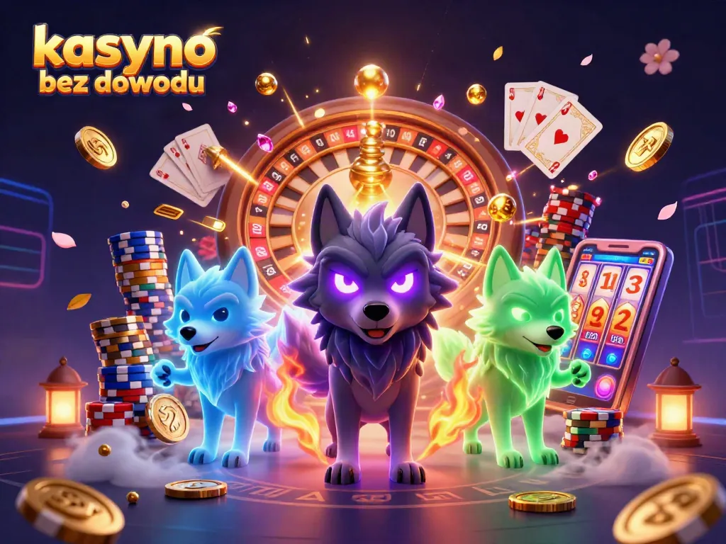 Experience the thrill of kasyno bez dowodu with dynamic gameplay and glowing casino elements.