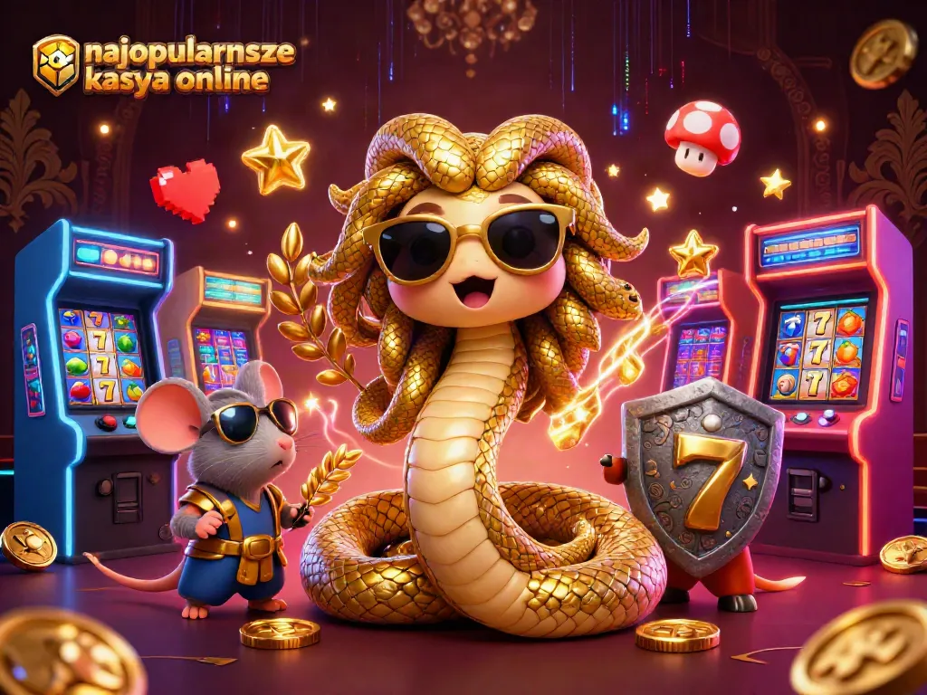 Experience the best in gaming with najpopularniejsze kasyna online showcasing vibrant slot reels and engaging characters.
