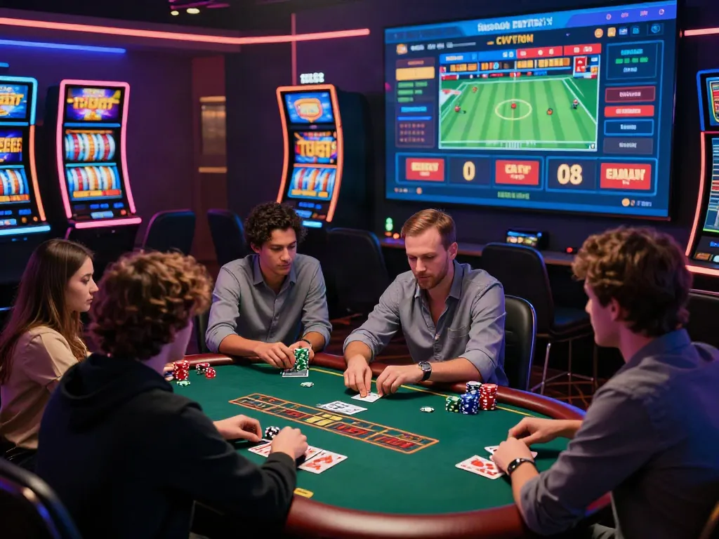 Players enjoying casino games at 1da88.it.com, celebrating wins in an exciting online gaming environment.