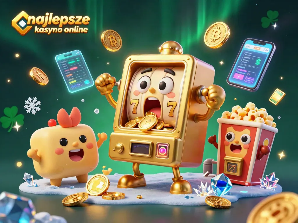 Experience the thrill of najlepsze kasyno online with joyful slot machines celebrating a jackpot!