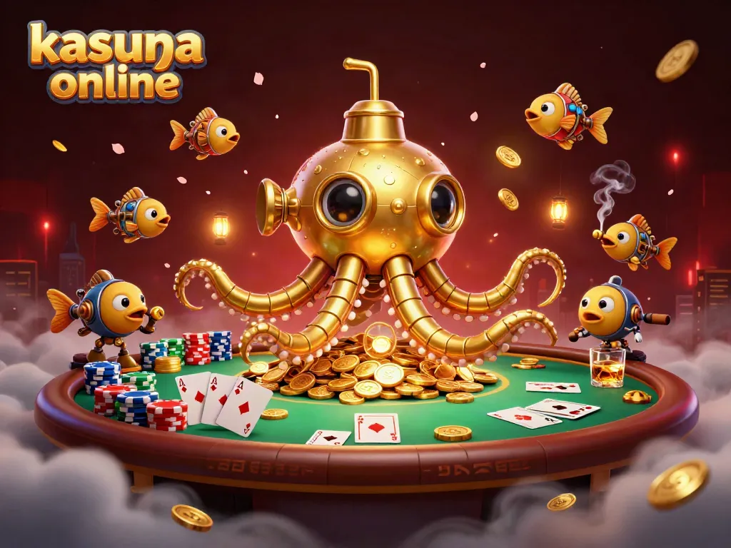 Experience exciting gaming at kasyna online with captivating 3D illustrations of casino elements.