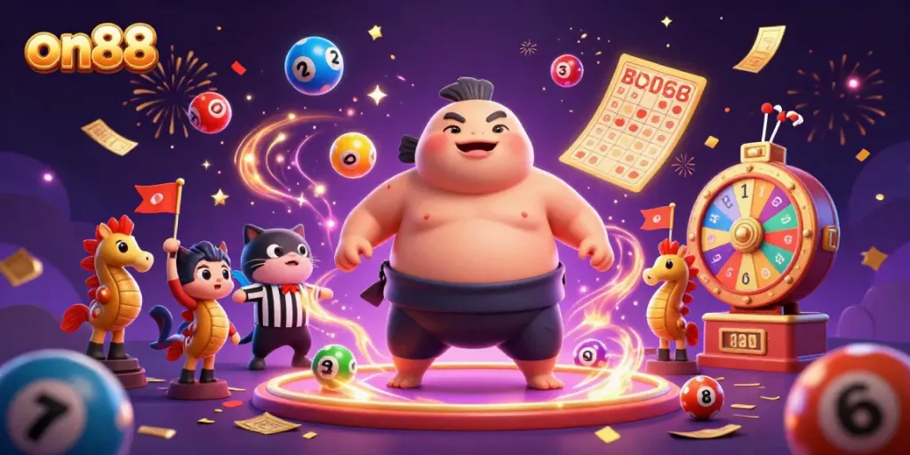 Discover incredible gaming action at on88 with lively characters and vibrant casino elements.