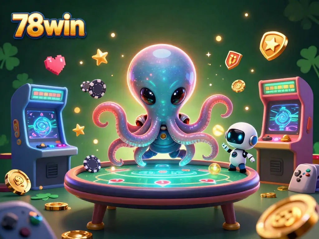 Experience thrilling gameplay at 78win with vibrant aliens and poker-themed excitement.